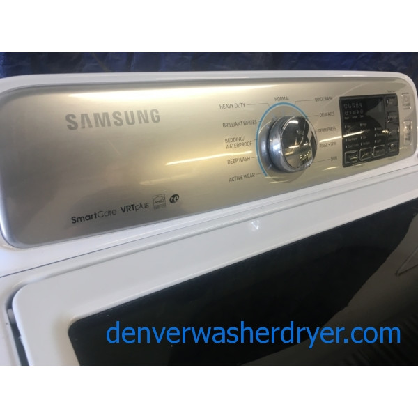 BRAND-NEW Samsung HE Direct-Drive Top-Load Washer & Electric Dryer, 1-Year Warranty