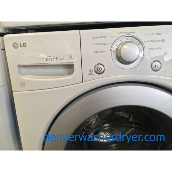 Sparkling Clean LG Front Load Washer & Dryer Set Quality Refurbished 1-Year Warranty