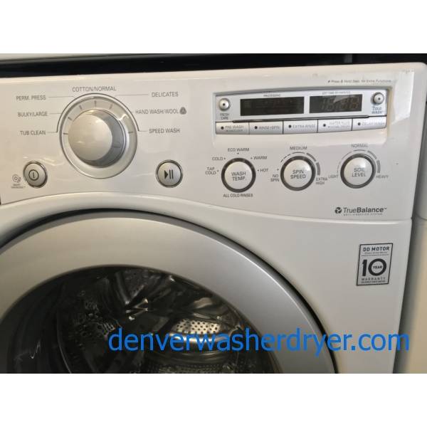 Sparkling Clean LG Front Load Washer & Dryer Set Quality Refurbished 1-Year Warranty