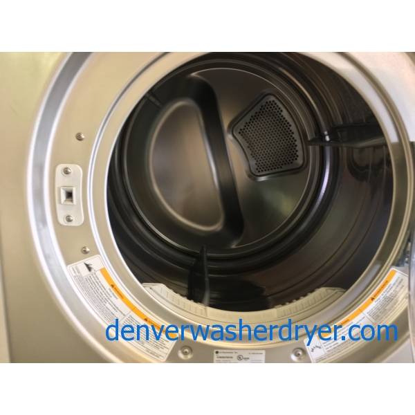 Grey LG Front Load Washer Dryer Set Quality Refurbished 1Year Warranty
