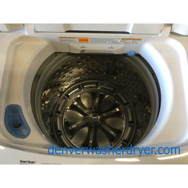 BRAND-NEW LG 27″ HE Top-Load Direct-Drive Washer & Electric HE Dryer, !-Year Warranty