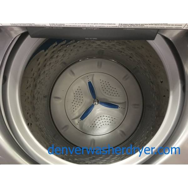 Gorgeous Dark Grey Kenmore Top-Load Washing Machine with Steam Quality Refurbished 1-Year Warranty