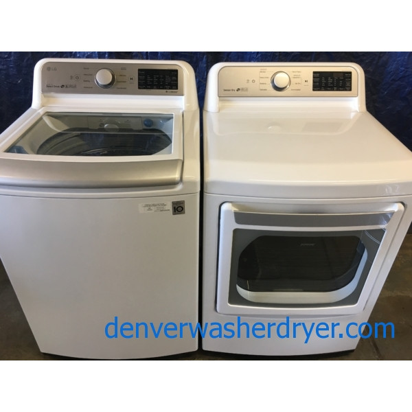BRAND-NEW LG Smart Top-Load Washer & Smart Electric Dryer Set, 1-Year Warranty
