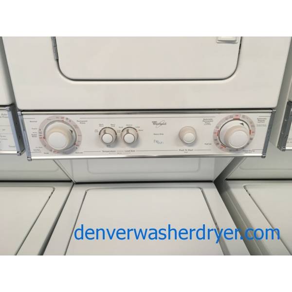 Space Saving Whirlpool Unitized Washer & Dryer Quality Refurbished 1-Year Warranty