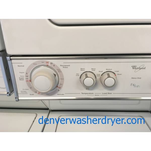Space Saving Whirlpool Unitized Washer & Dryer Quality Refurbished 1-Year Warranty