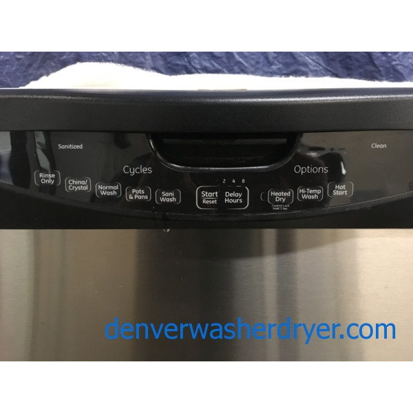 *Used* GE 24″ Stainless Built-In Tall-Tub Dishwasher, 1-Year Warranty