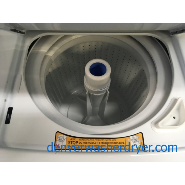 BRAND-NEW 24″ GE SpaceMaker (2.0 Cu. Ft.) Electric Stacked Laundry Unit 220v, 1-Year Warranty