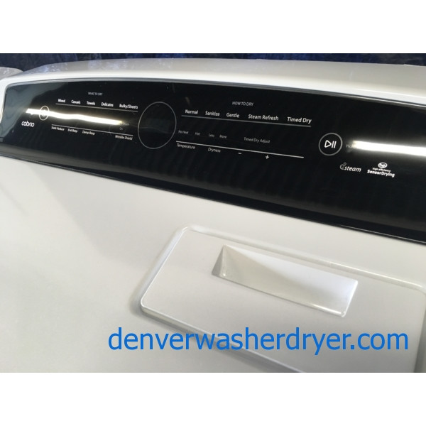 BRAND-NEW HE Whirlpool Top-Load Direct-Drive Washer with Steam & HE Gas with Steam Dryer, 1-Year Warranty