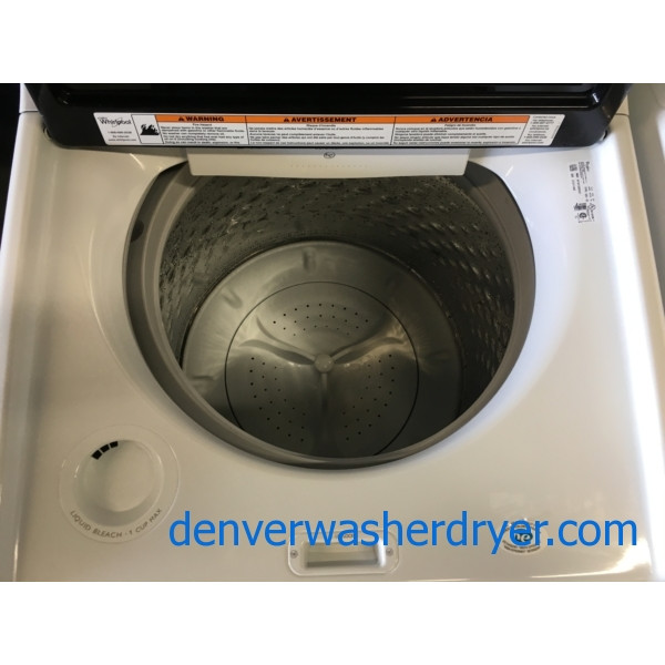 BRAND-NEW HE Whirlpool Top-Load Direct-Drive Washer with Steam & HE Gas with Steam Dryer, 1-Year Warranty