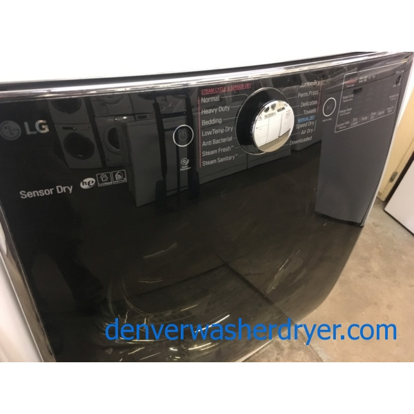 BRAND-NEW 27″ LG HE SMART Front-Load Direct-Drive Washer with Steam & HE SMART *GAS* Dryer with Steam, 1-Year Warranty