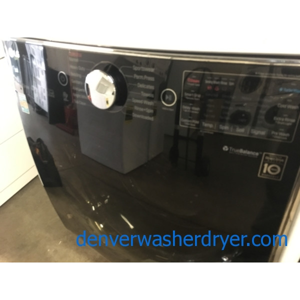 BRAND-NEW 27″ LG HE SMART Front-Load Direct-Drive Washer with Steam & HE SMART *GAS* Dryer with Steam, 1-Year Warranty