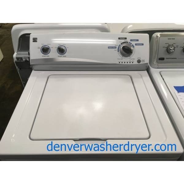 Kenmore TopLoad Washer, AutoLoad Sensing, HeavyDuty, Agitator, 27" Wide, Quality Refurbished