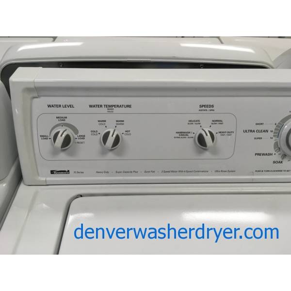 Kenmore 70 Series Top-Load Washer, Agitator, Heavy-Duty, Super Capacity, Quality Refurbished, 1-Year Warranty!