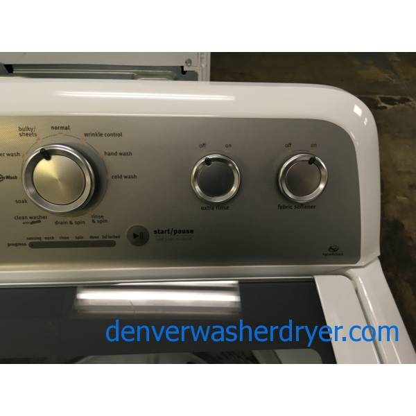 Lightly Used Maytag Bravos MCT TopLoad Washer, HE, WashPlate Style, 4