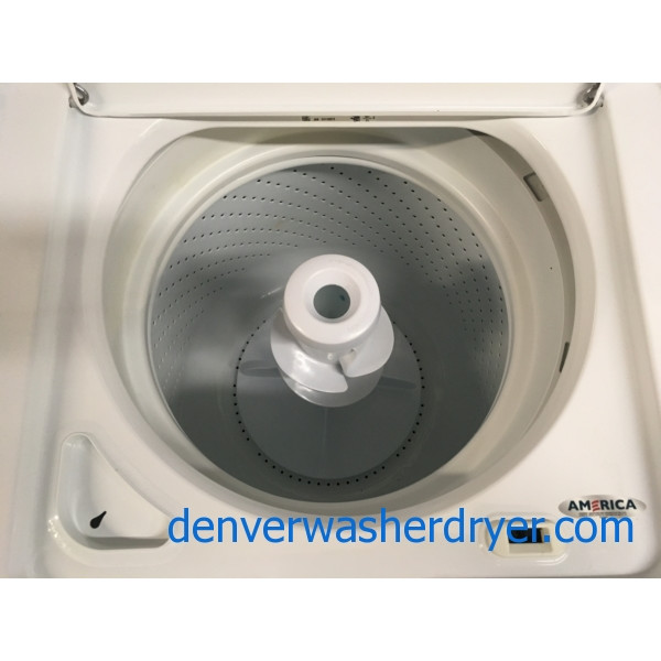 *Used* Super-Capacity Whirlpool Top-Load Washer & Electric Dryer Set, 1-Year Warranty