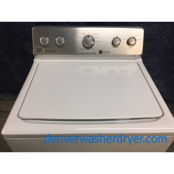27″ Maytag Centennial Full Speed Top-Load Washer with Agitator, 1-Year Warranty