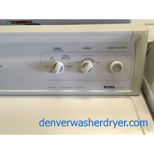 Super Clean Kenmore 90 Series Direct Drive Washer & Dryer Set Quality Refurbished 1-Year Warranty