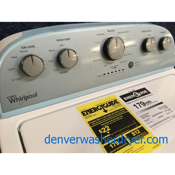 BRAND-NEW Whirlpool HE Top Load Washer with QuickWash, 1-Year Warranty