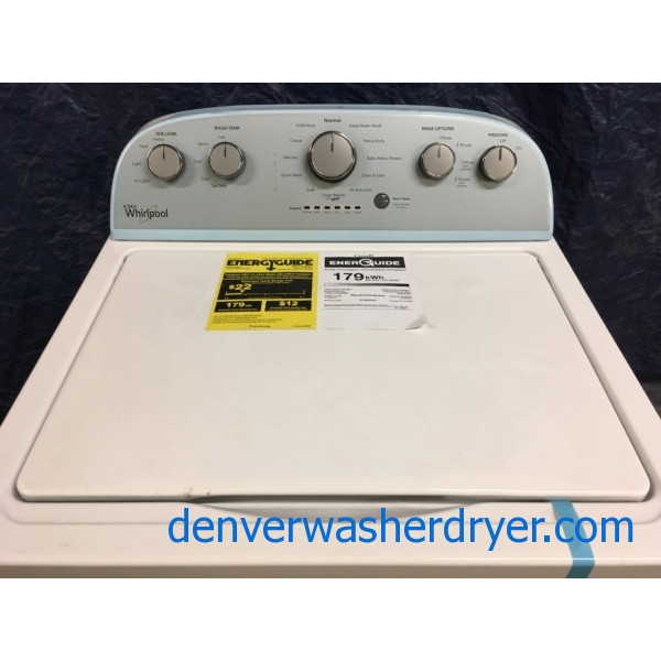 BRAND-NEW Whirlpool HE Top Load Washer with QuickWash, 1-Year Warranty