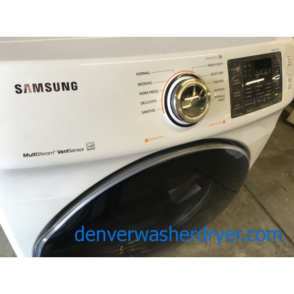 BRANDNEW Samsung 27" ENERGY STAR Stackable *GAS* with Steam Dryer, 1