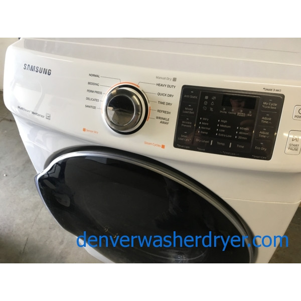 BRANDNEW Samsung 27" ENERGY STAR Stackable *GAS* with Steam Dryer, 1