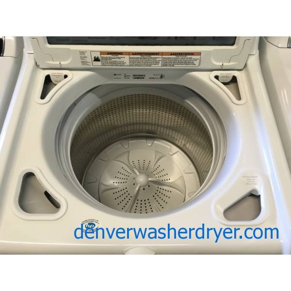 Great Maytag Bravos Washer and Dryer Set, Sanitary Cycle, Steam Feature, Wrinkle Prevent, HE, Wash-Plate Style, Quality Refurbished, 1-Year Warranty!