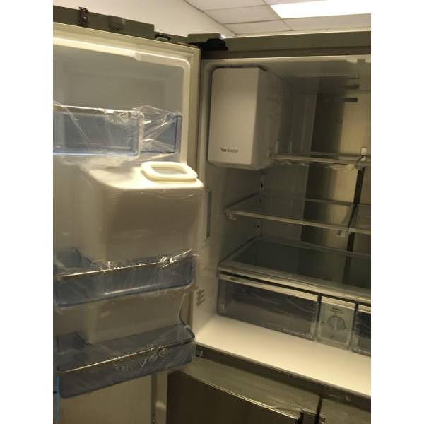 NEW Stainless Samsung Flex 4 Door French Refrigerator, Flex Zone, Food Showcase, 27.8 Cu.Ft. Capacity, 1-Year Warranty!