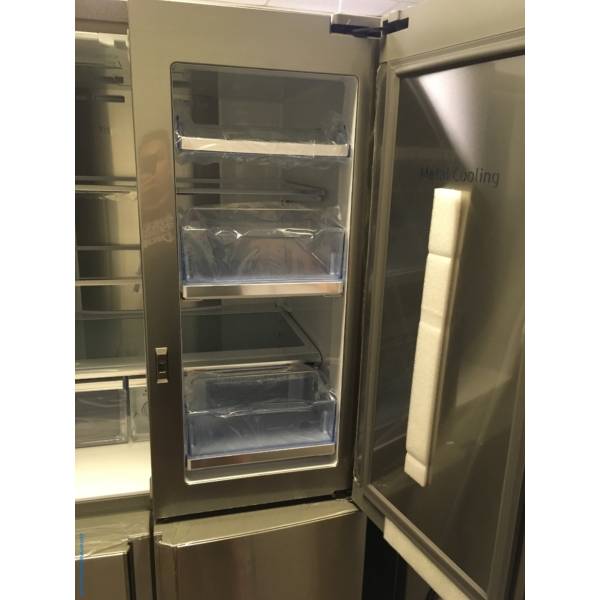 NEW Stainless Samsung Flex 4 Door French Refrigerator, Flex Zone, Food
