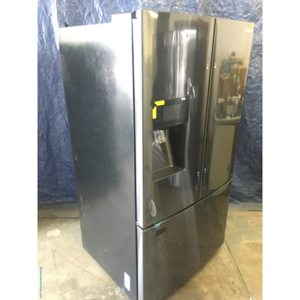 BRAND-NEW Samsung (24.6 Cu. Ft.) Black Stainless French Door Refrigerator, 1-Year Warranty