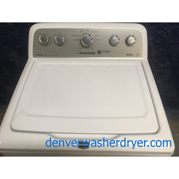 Energy Star Maytag with Commercial Technology HE TopLoad Washer & XL Maytag Bravo Electric