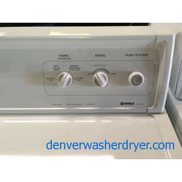 Kenmore 80 Series TopLoad Washer and GAS Dryer Set, Agitator, 27" Wide