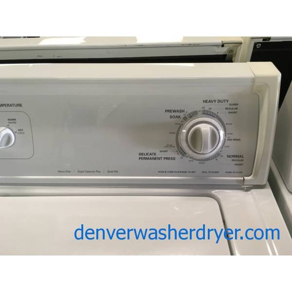 Kenmore 80 Series TopLoad Washer and GAS Dryer Set, Agitator, 27" Wide