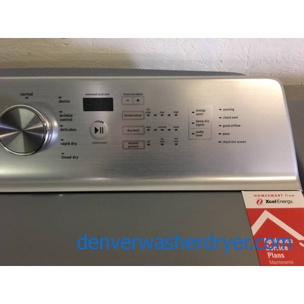 Brand pankin New Dark Grey Maytag Bravos XL Top Load Washer and Dryer