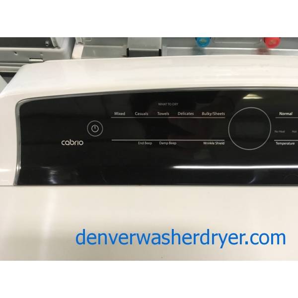 NEW!! Whirlpool Cabrio Washer and Dryer Set, HE, Wash-Plate Style, AccuDry, Intuitive Touch Controls, Factory Warranty!
