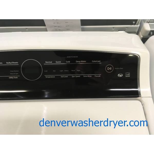 NEW!! Whirlpool Cabrio Washer and Dryer Set, HE, Wash-Plate Style, AccuDry, Intuitive Touch Controls, Factory Warranty!