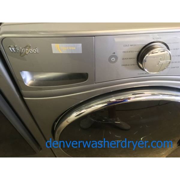 Absolutely Flawless Dark Grey, Whirlpool Front Load Washer/Dryer Set BRAND NEW With Factory Warranty