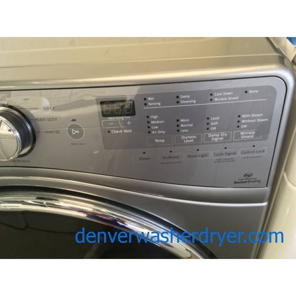Absolutely Flawless Dark Grey, Whirlpool Front Load Washer/Dryer Set BRAND NEW With Factory Warranty
