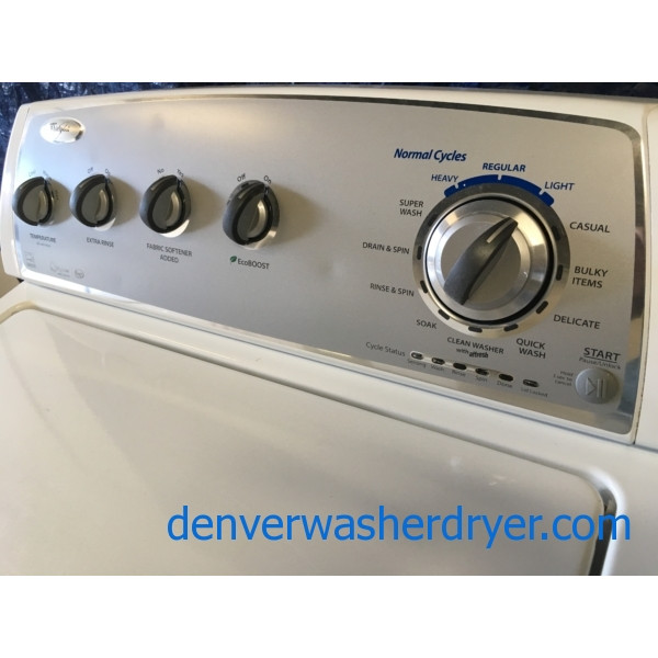 HE Whirlpool TopLoad Energy Star Washer, 1Year Warranty 3834