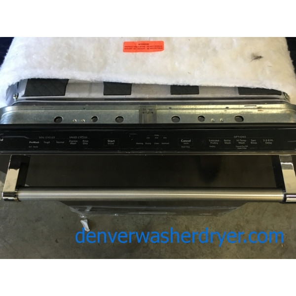 BRAND-NEW KitchenAid 24″ Built-In Black Stainless-Steel Dishwasher, 1-Year Warranty