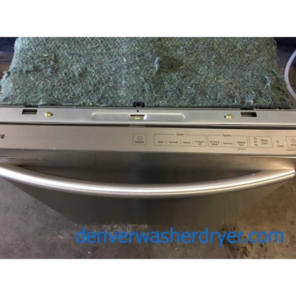 BRAND-NEW 24″ Built-In Samsung Stainless-Steel Top-Control Dishwasher, 1-Year Warranty