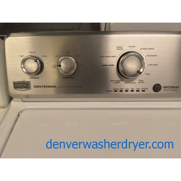 Lovely Maytag MCT Top-Load Washer, Energy-Star Rated, Wash-Plate Style, 3.8 Cu.Ft. Capacity, Deep Water Wash and Wrinkle Control Cycles, Quality Refurbished, 1-Year Warranty!