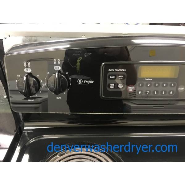 Nice GE Coil-Top Range in Black, Self Cleaning, Quality Refurbished 1-Year Warranty