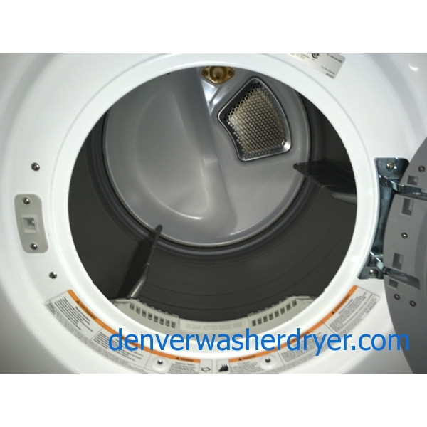 27″ LG Front-Load Stackable HE Direct-Drive Steam Washer & Electric 220v Steam Dryer Set, 1-Year Warranty