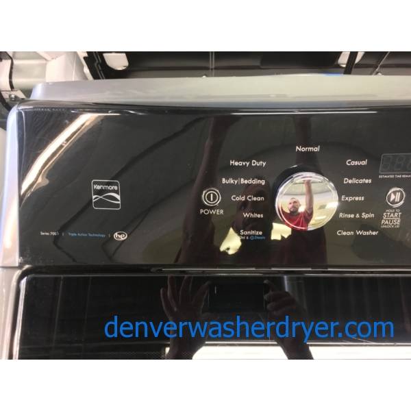 Kenmore 700 S Series, Grey Top Load Set Quality Refurbished 1Year