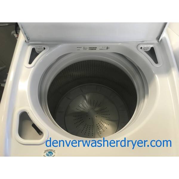 Whirpool Cabrio HE Washer and Dryer Set, Heavy-Duty, Wash-Plate Style, Wrinkle Shield Option, Deep Clean, Quality Refurbished, 1-Year Warranty!