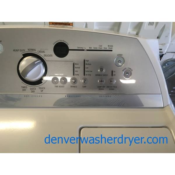Whirpool Cabrio HE Washer and Dryer Set, HeavyDuty, WashPlate Style