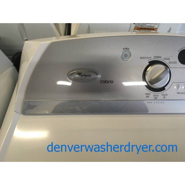 Whirpool Cabrio HE Washer and Dryer Set, HeavyDuty, WashPlate Style