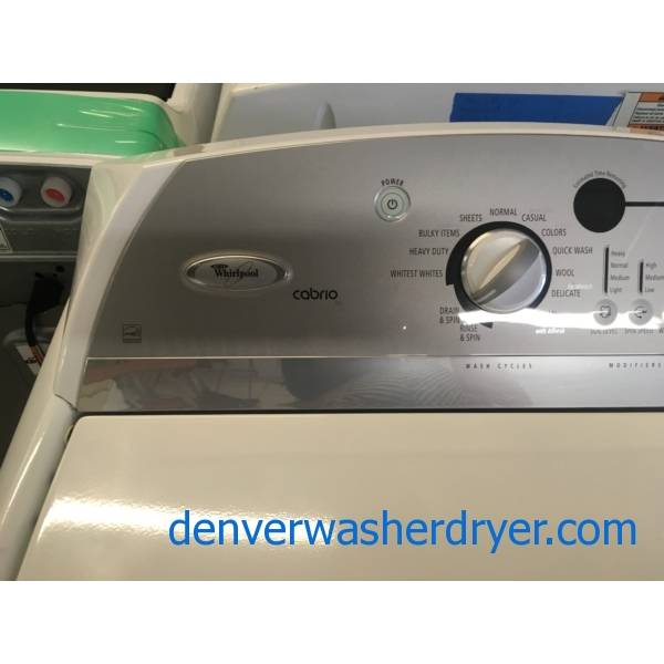 Whirpool Cabrio HE Washer and Dryer Set, HeavyDuty, WashPlate Style