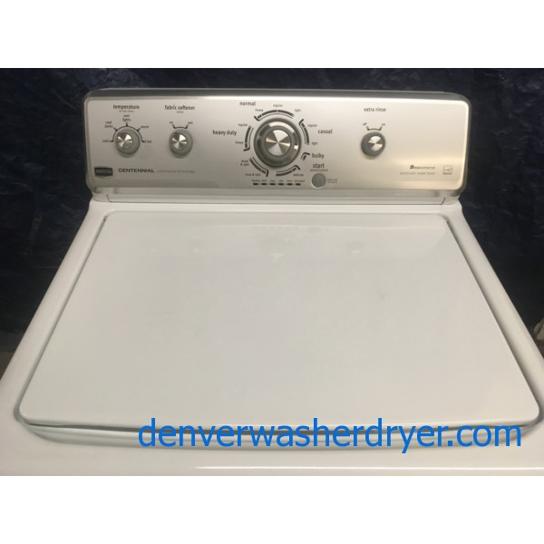 Maytag Centennial 27″ Eco-Conserve Top-Load Washer with Agitator, 1-Year Warranty