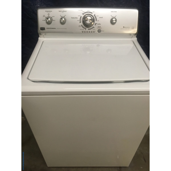 Maytag Centennial 27″ Eco-Conserve Top-Load Washer with Agitator, 1-Year Warranty